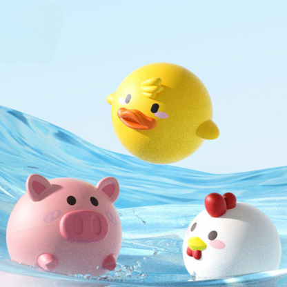 Self-Luminous Bath Toy with Landing Net