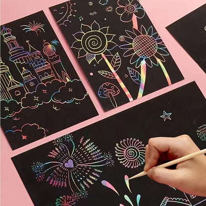 Magical Rainbow Scratch Paper