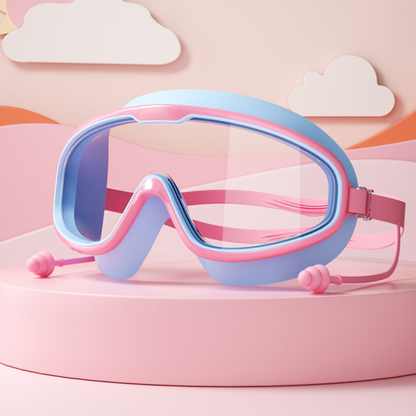 Kids Swimming goggles with large frames and anti-fog system
