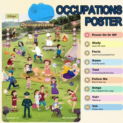 Talking English learning board for children