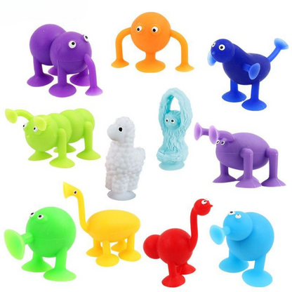 Educational suction cup letters and numbers toy