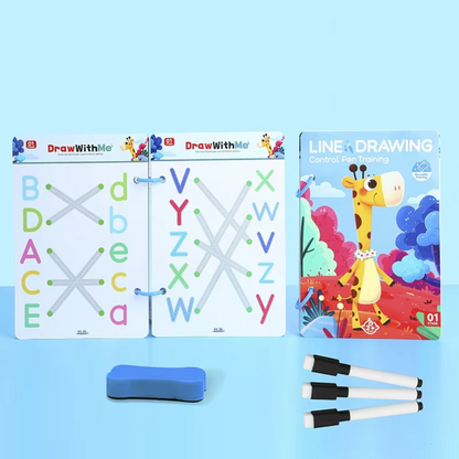 Line Drawing - Pen Control Training Book for Kids