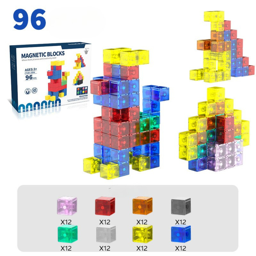 Child-safe Montessori magnetic cube toy