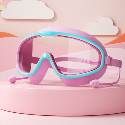 Kids Swimming goggles with large frames and anti-fog system