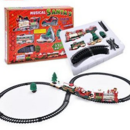 Christmas tree toy train