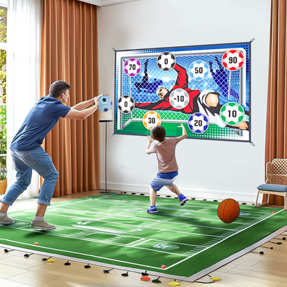 Safe football goal shooting wall for home use