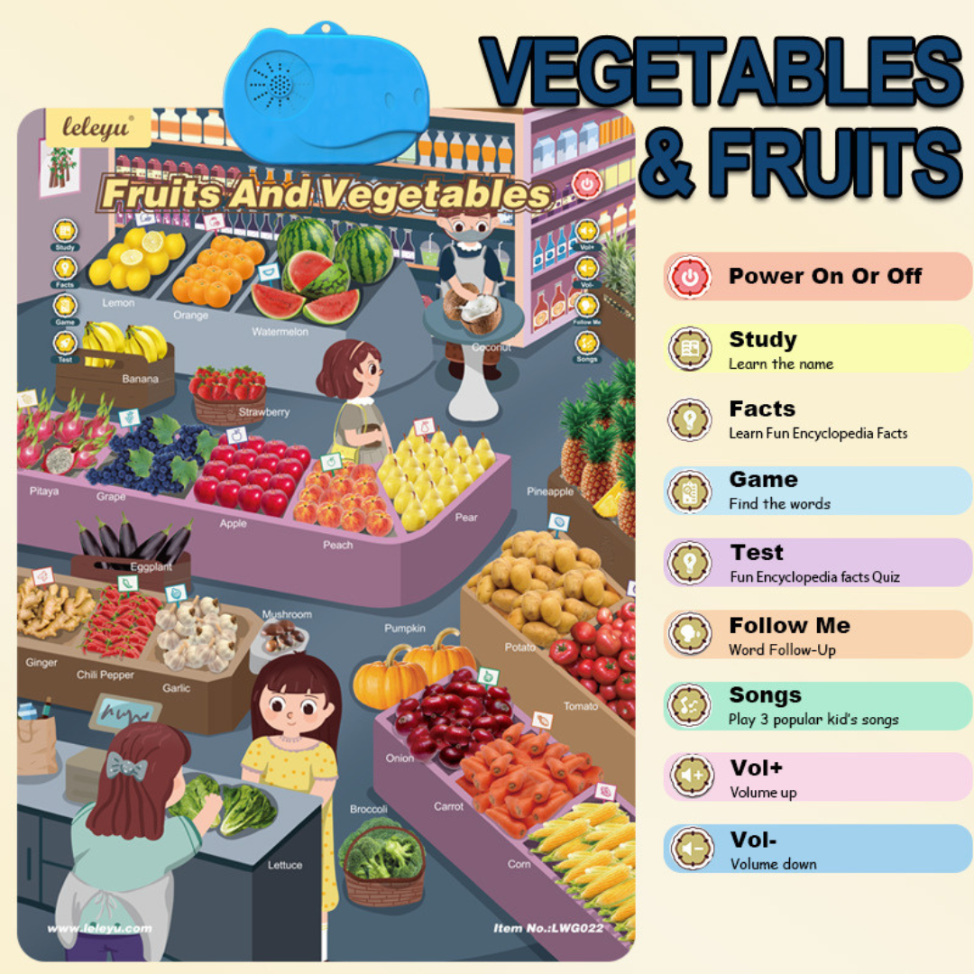 Talking English learning board for children