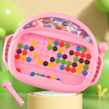 Magnetic pen and bead drawing board - perfect for on the go!