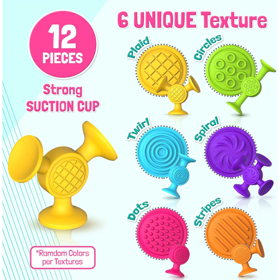 Educational suction cup letters and numbers toy