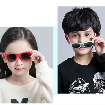 Kids flex sunglasses with flexible unbreakable frames