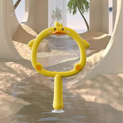 Self-Illuminating Bath Toy with Net