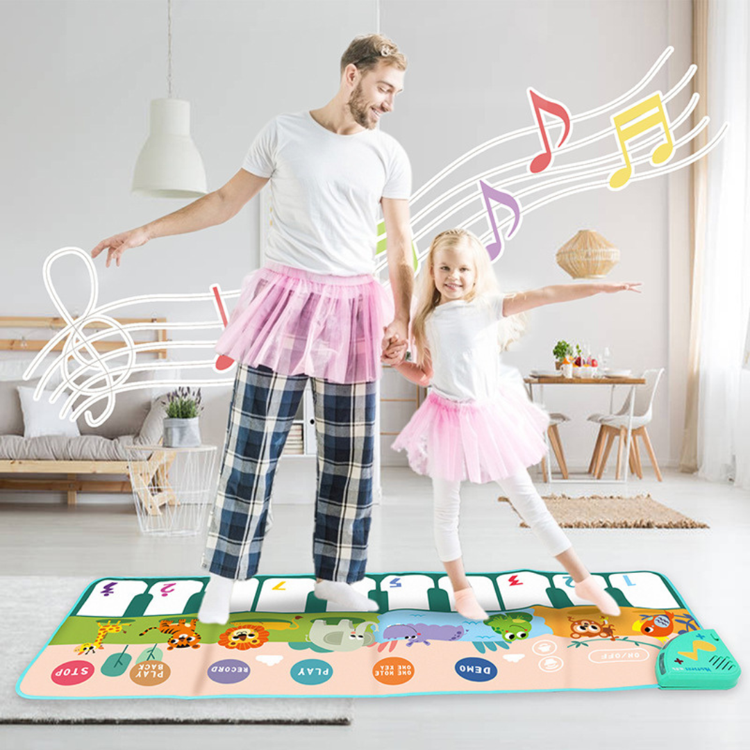 Musical piano play mat