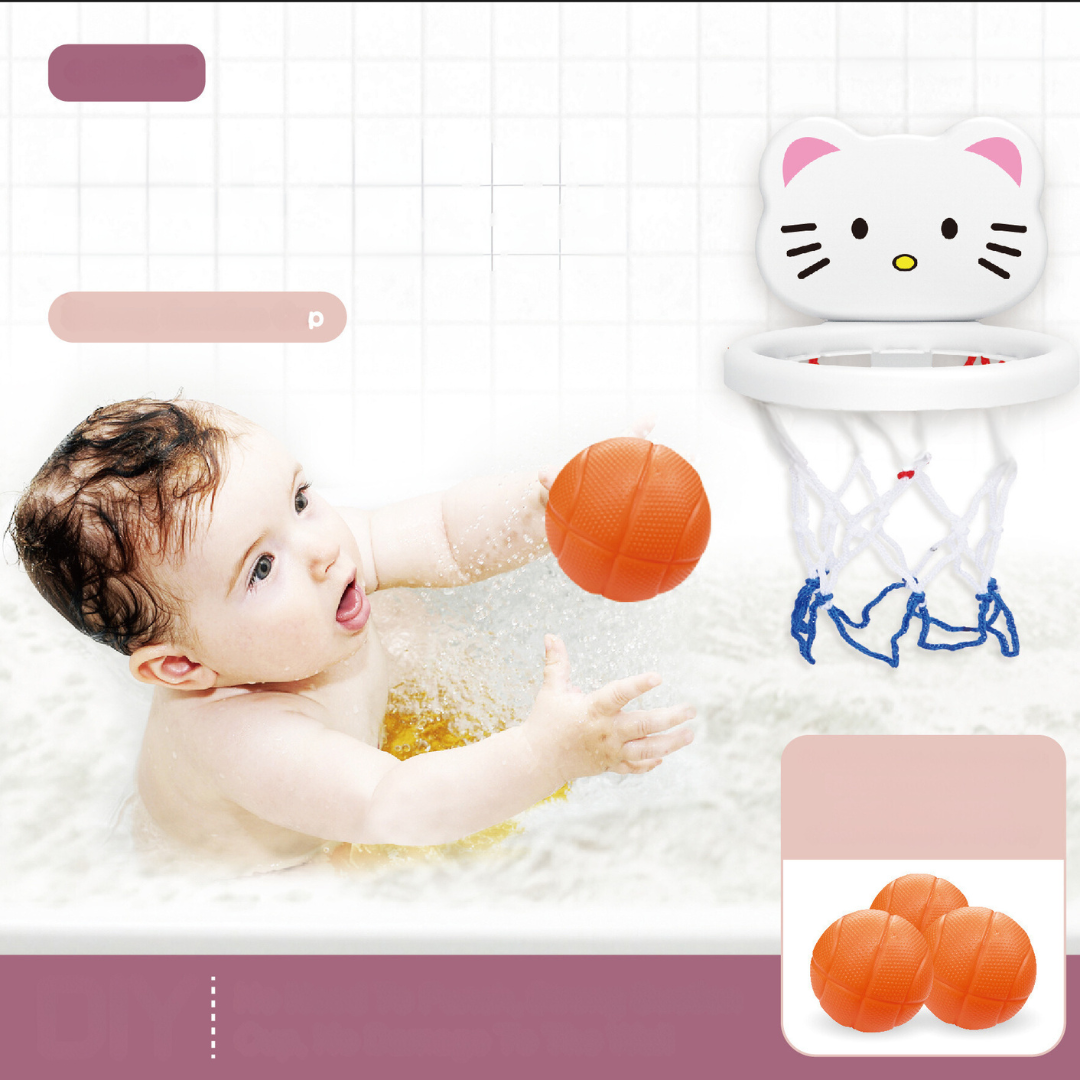 Basketball Hoop Bath Toy for Kids