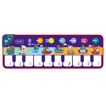 Musical piano play mat