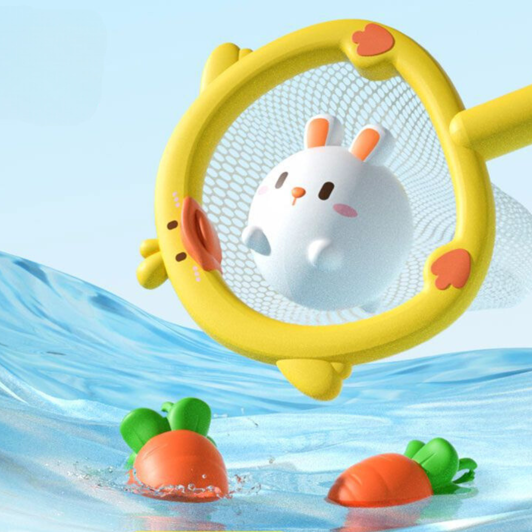 Self-Luminous Bath Toy with Landing Net