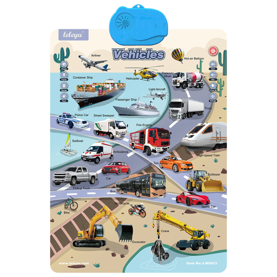 Talking English learning board for children