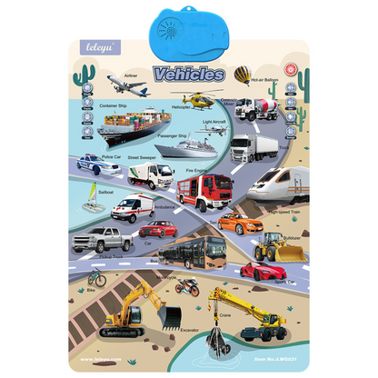 Talking English learning board for children