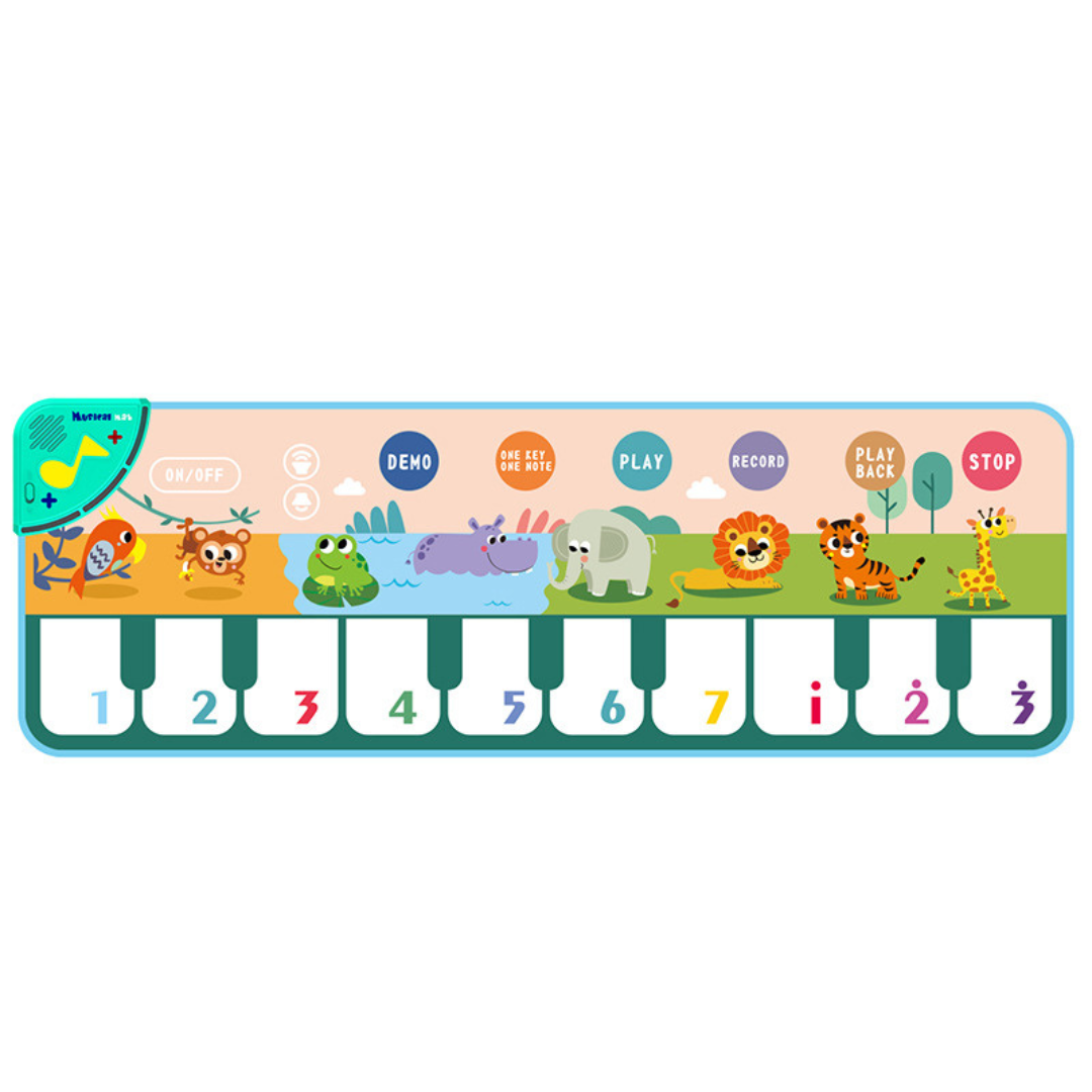 Musical piano play mat