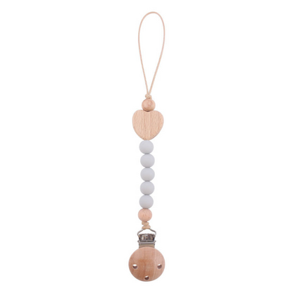 Wooden Baby Pacifier Chain