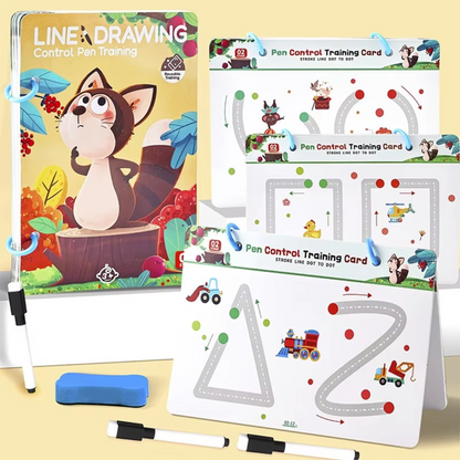 Line Drawing - Pen Control Training Book for Kids