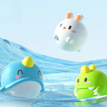 Self-Illuminating Bath Toy with Net