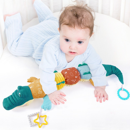 Sensory Plush Rattle and Music Crocodile