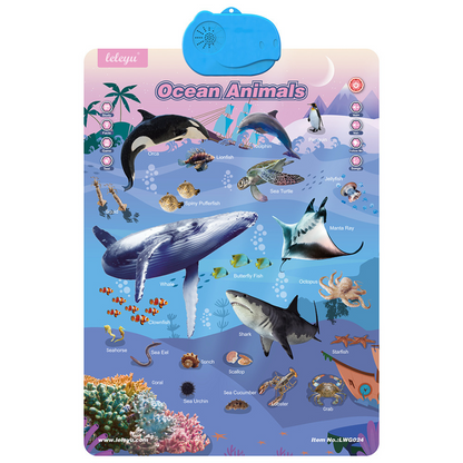 Talking English learning board for children