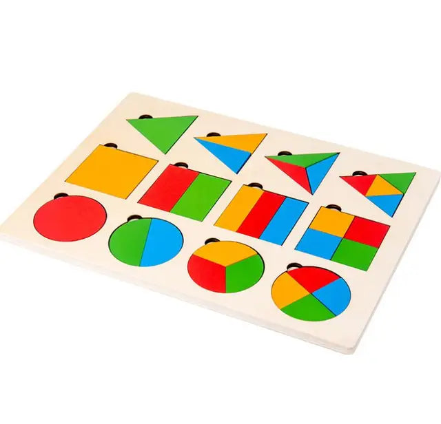 Shape Explorer – Wooden Geometric Puzzle for Toddlers