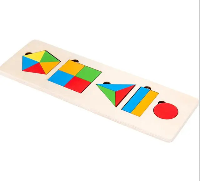 Shape Explorer – Wooden Geometric Puzzle for Toddlers