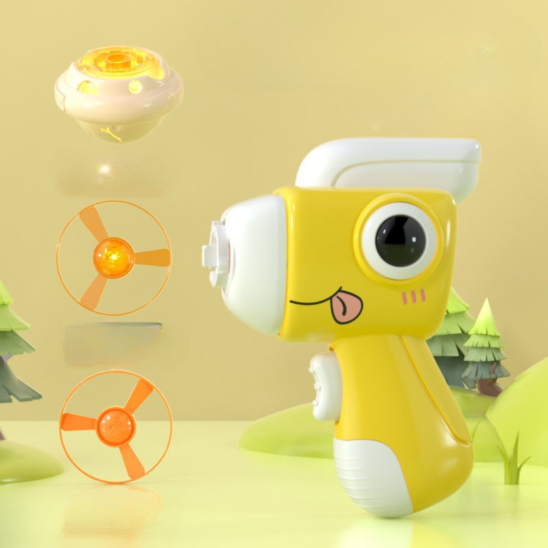 2in1 Dino Spinning Top and Frisbee Launcher Toy