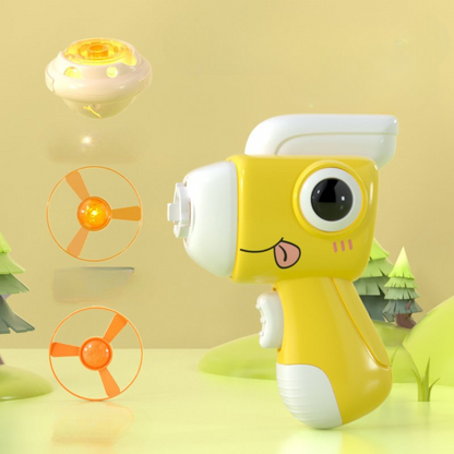 2in1 Dino Spinning Top and Frisbee Launcher Toy