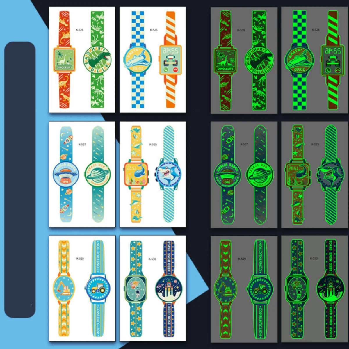 Glow-in-the-Dark Watch Stickers