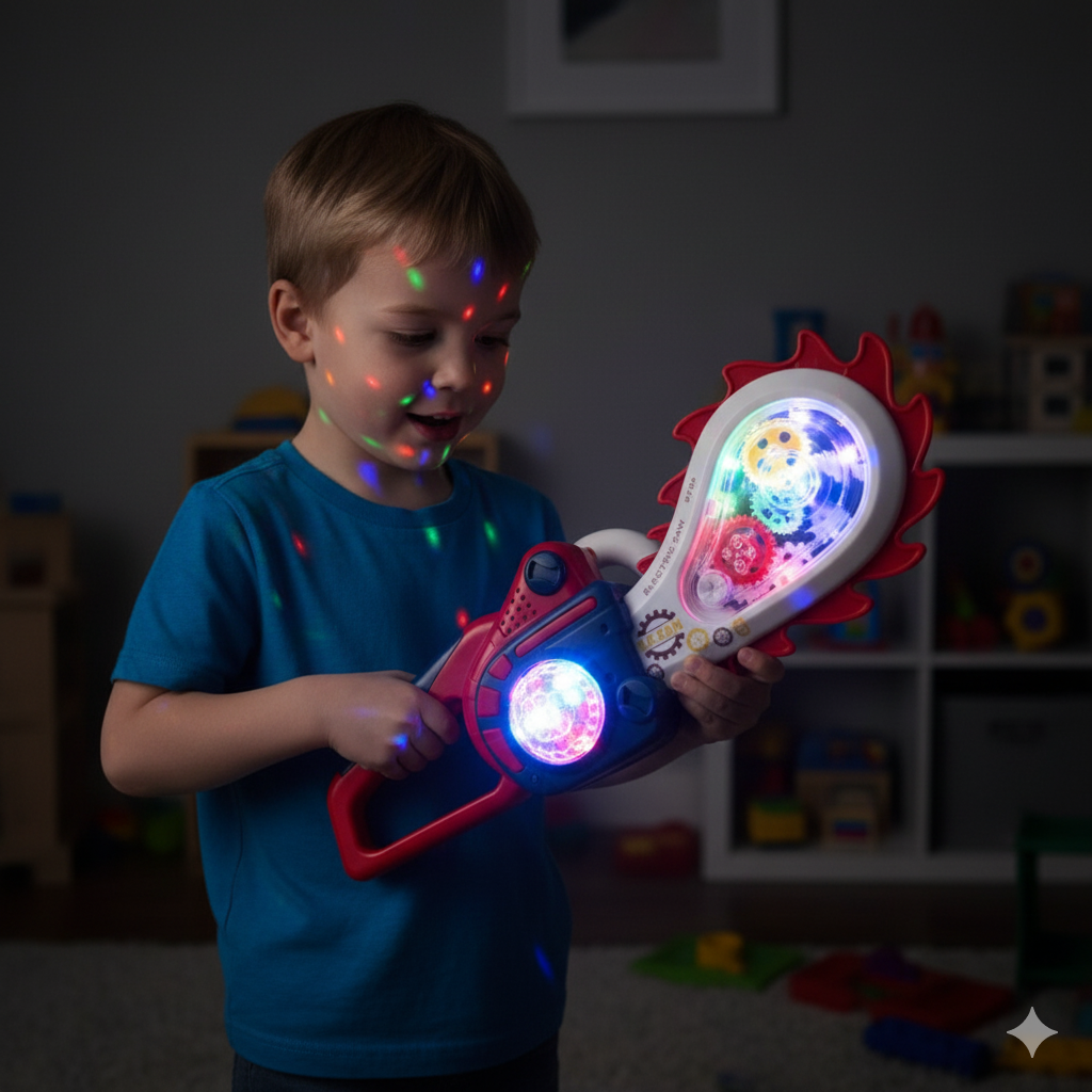 Luminous Musical Chainsaw Toy for Children