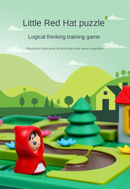 Montessori Little Red Riding Hood puzzle and skill game
