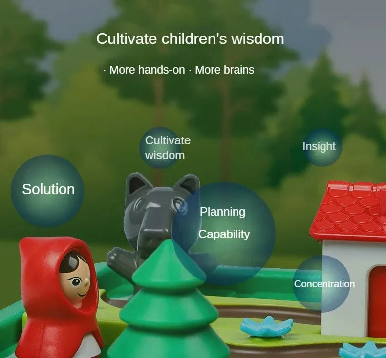 Montessori Little Red Riding Hood puzzle and skill game