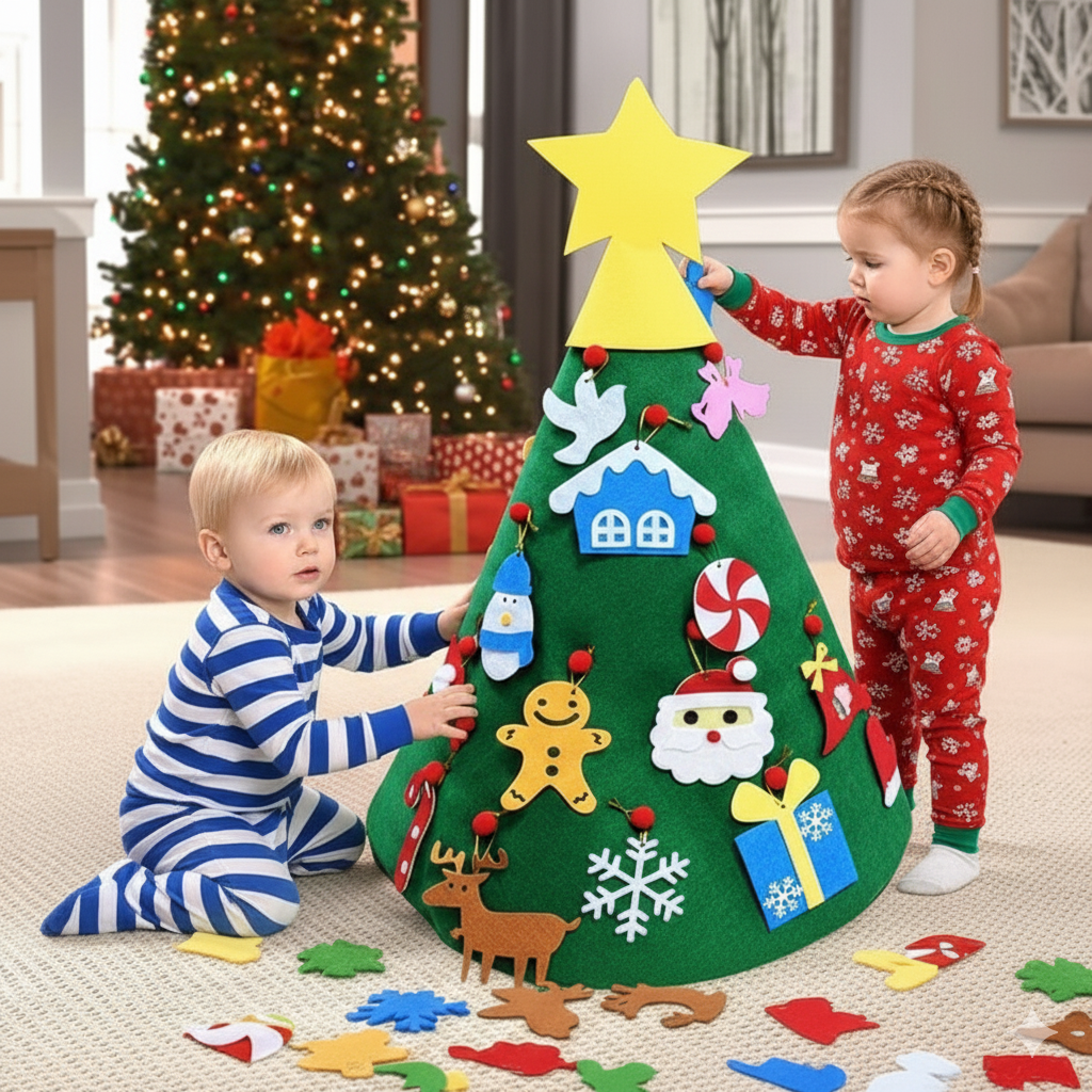 Montessori 3D Felt Christmas Tree
