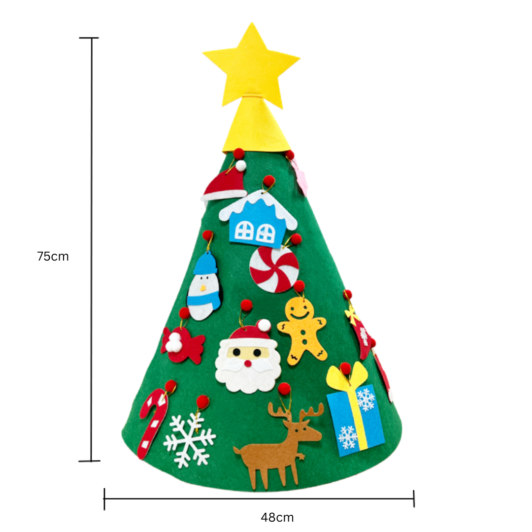 Montessori 3D Felt Christmas Tree