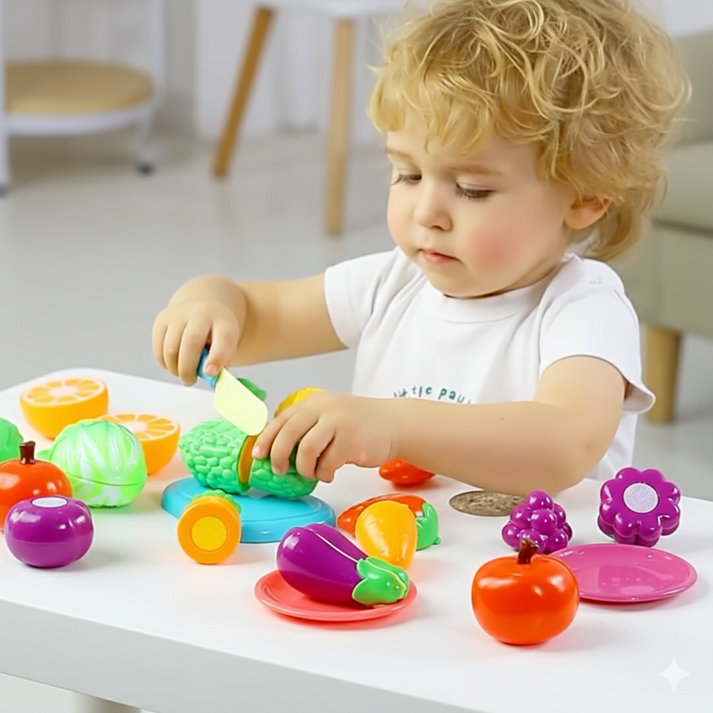 Cuttable Fruits and Vegetables Play Set