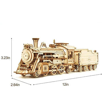 Wooden model railroad - Hours of building fun with 3D wooden model railroad