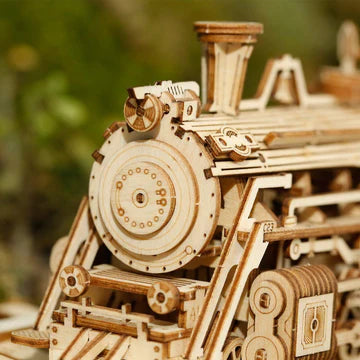 Wooden model railroad - Hours of building fun with 3D wooden model railroad