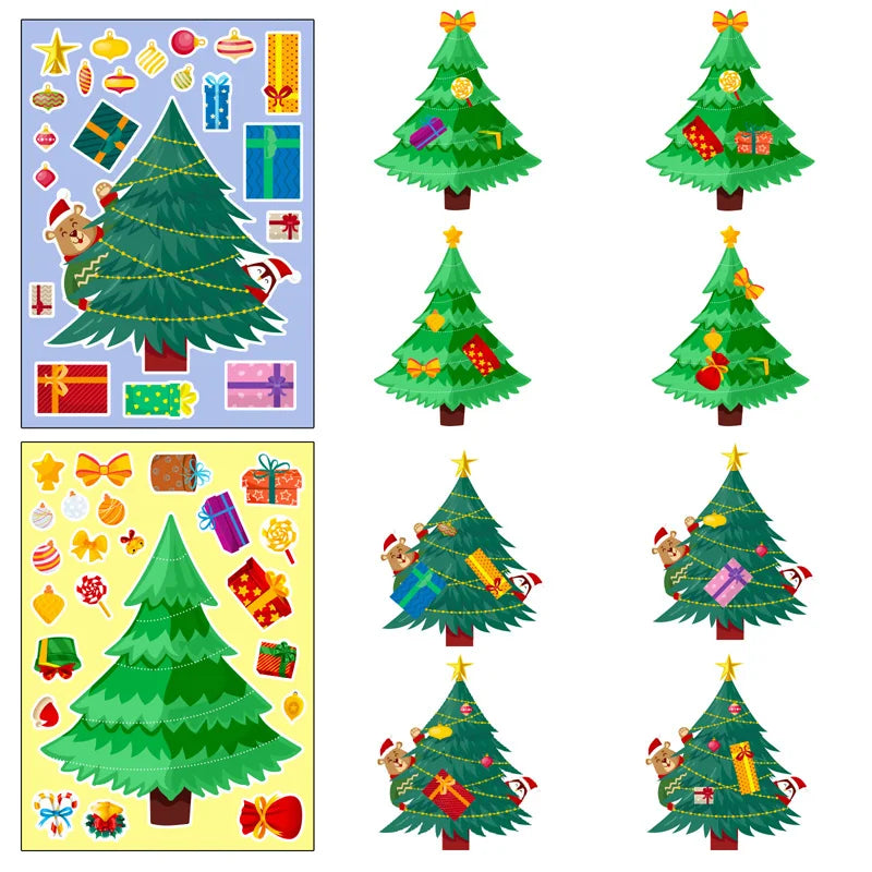 DIY Christmas Tree Sticker Kit