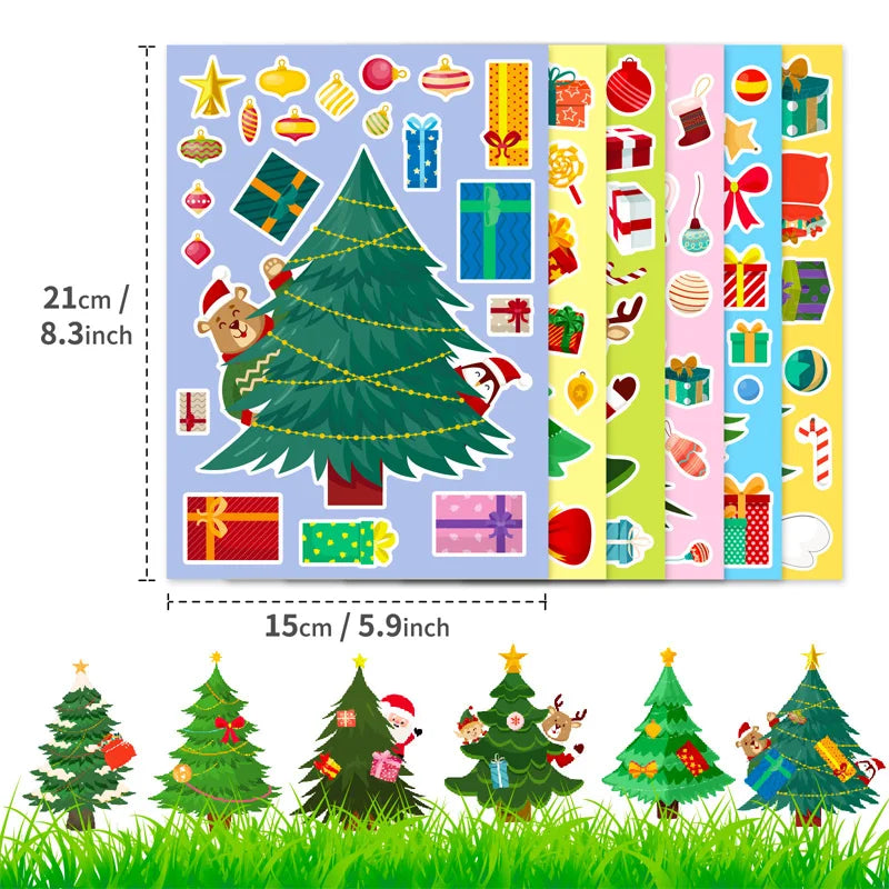 DIY Christmas Tree Sticker Kit