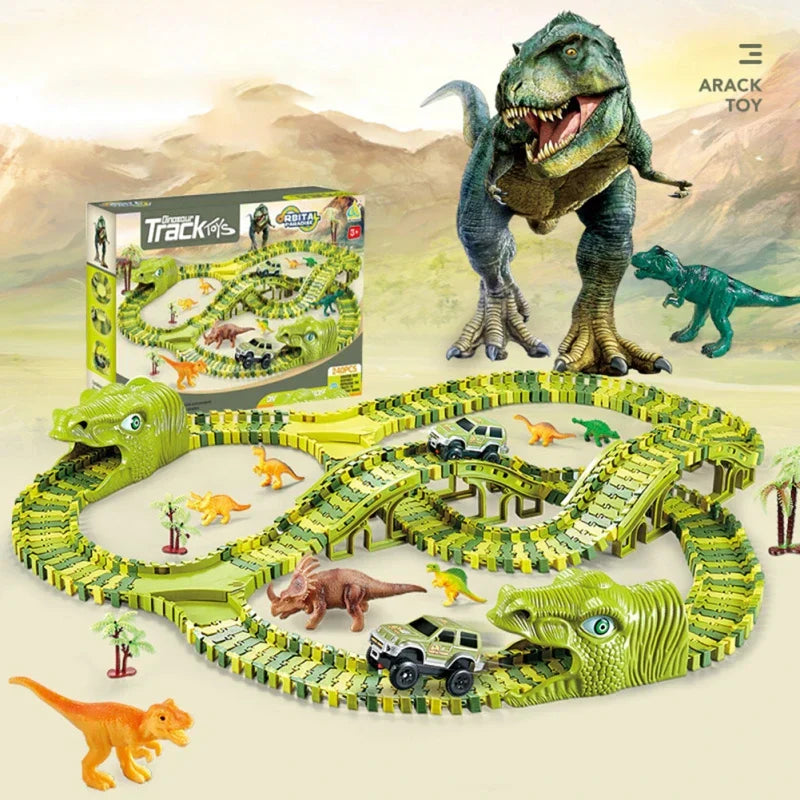 Dino Tracks - Dinosaur Adventure Race Set