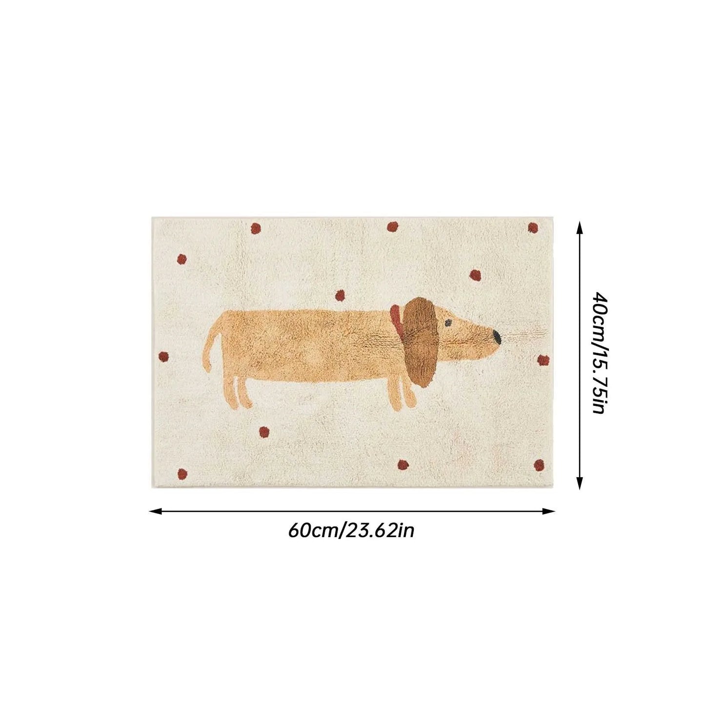 Cozy Dachshund Pattern Rug