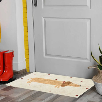 Cozy Dachshund Pattern Rug