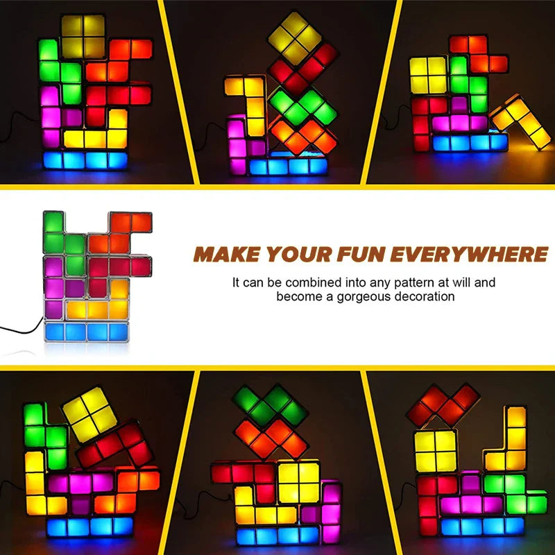Creative Tetris Block Night Lamp