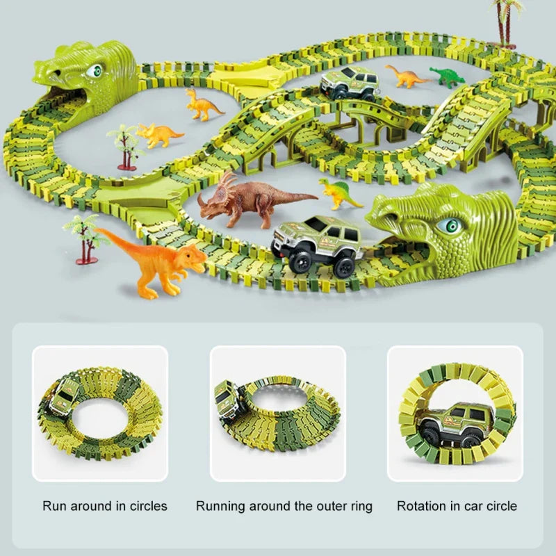 Dino Tracks - Dinosaur Adventure Race Set