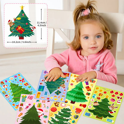 DIY Christmas Tree Sticker Kit