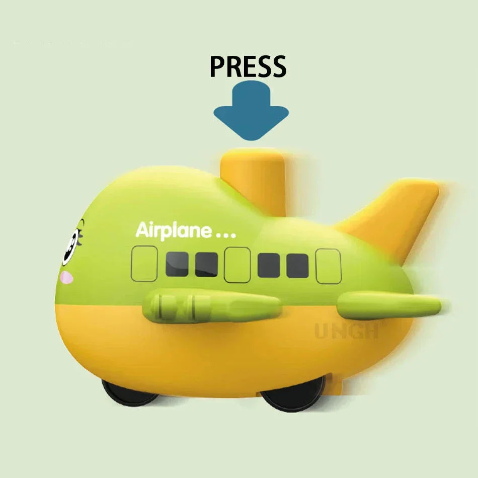 Push & Play Cartoon Airplane