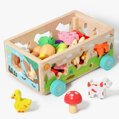 Farm Animal and Vegetable Sorting Wagon